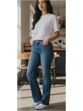 LEVIS Relaxed 550 Bootcut Denim Jeans Ladies Size 16 Short